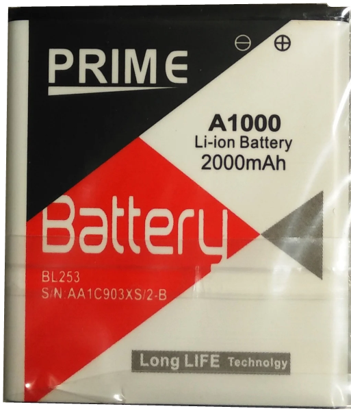 Аккумулятор Prime для Lenovo A1000/A2010 BL253 2000 mAh (000020908)