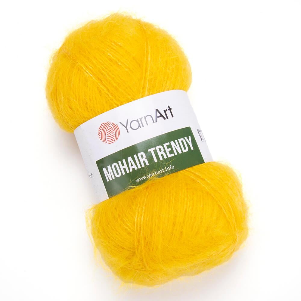 Пряжа YarnArt Mohair Trendy 136 Желтый (6216)