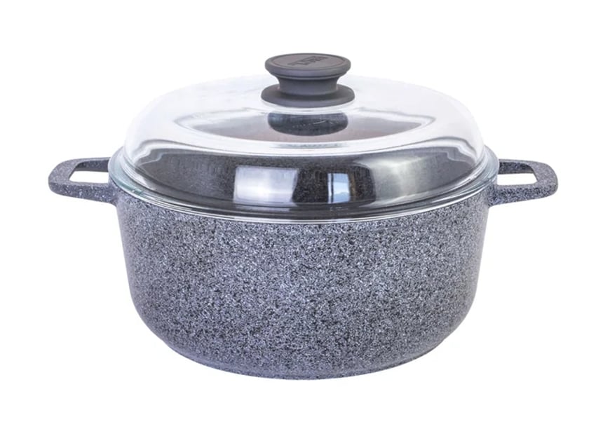 Кастрюля со стеклянной крышкой Биол Гранит 4 л 24 см