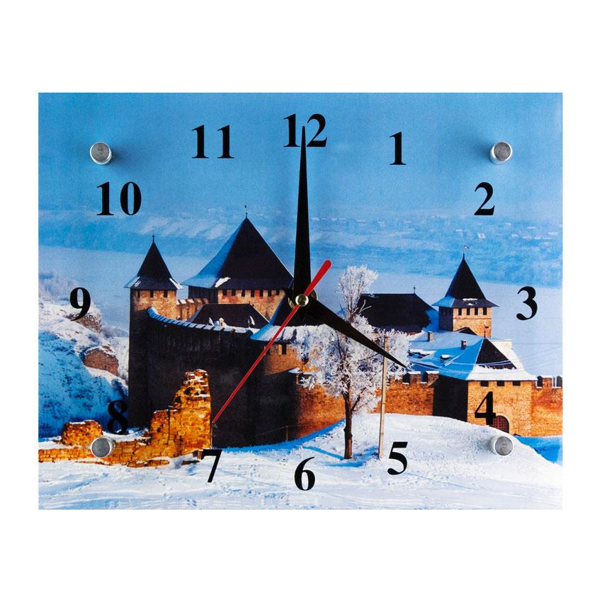 Часы настенные Виды Украины Хотинский Замок Зимний день 21х26х5 см (21350) Часы настенные Виды Украины Хотинский Замок Зимний день 21х26х5 см (21350)