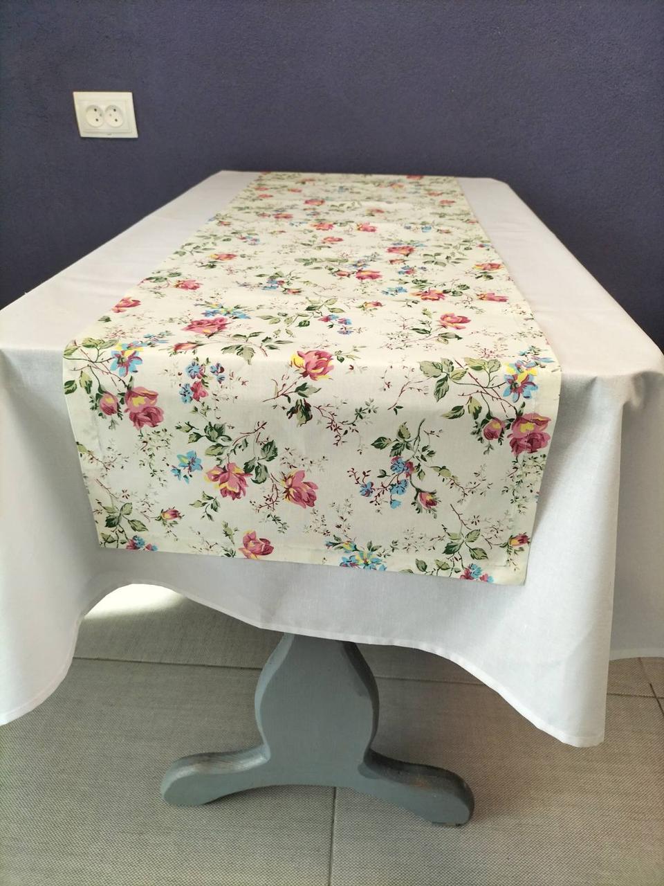 Ранер на стол весенний Розовый мотив 40x140 см (СК017)