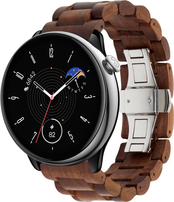 Ремешок деревянный WoodLock для Amazfit GTR Mini Brown (33490-30)