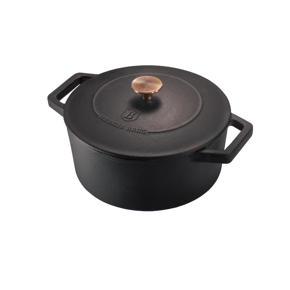 Кастрюля Berlinger Haus Black Rose BH-6492 чугунная 4,35 л (253797)