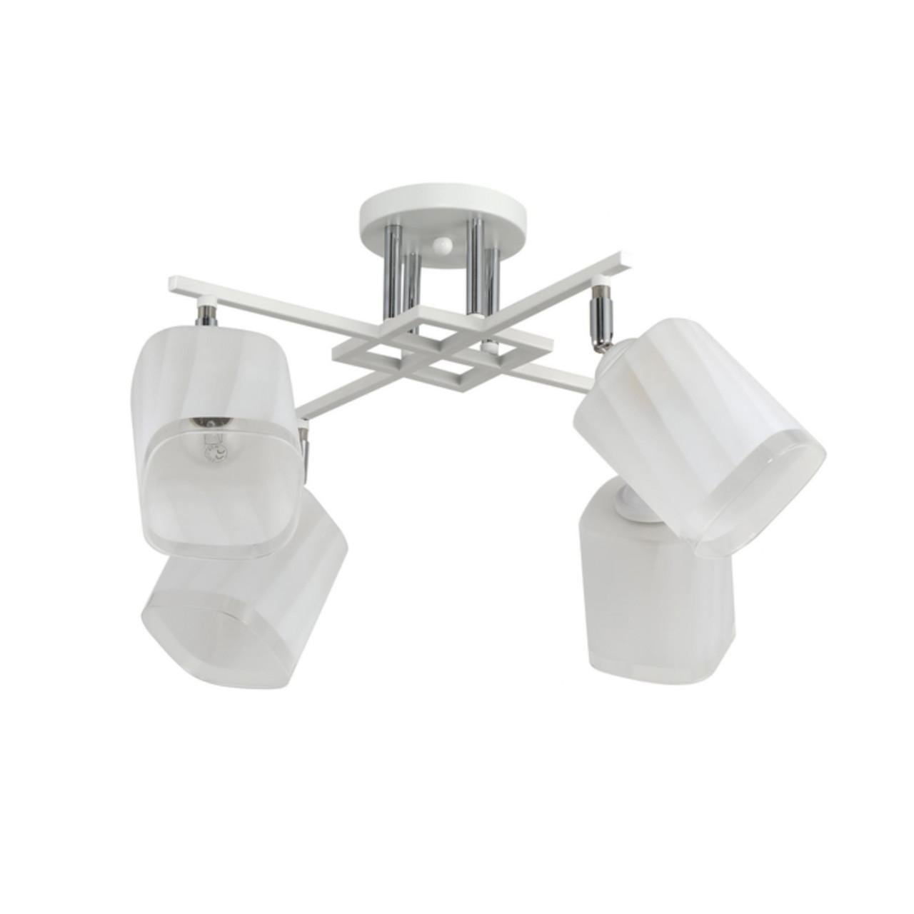 Люстра на 4 плафона Sirius G 07472/4 CR Matte White