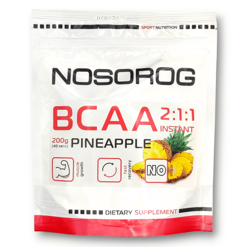 Аминокислота Nosorog Nutrition BCAA 2:1:1 Instant Ананас 200 г (10018-02)