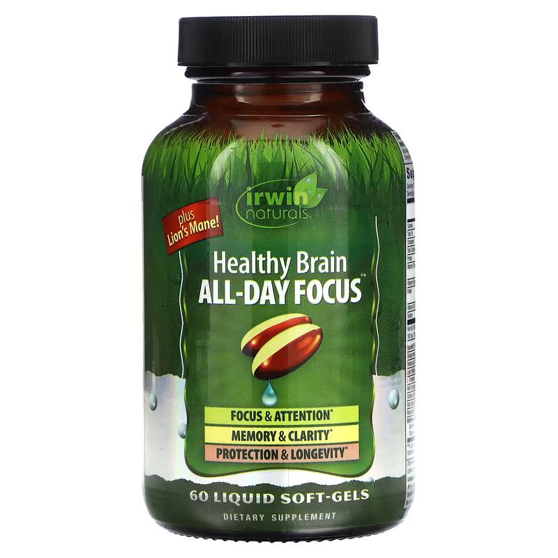 Витамины для мозга Irwin Naturals Healthy Brai 60 кап.