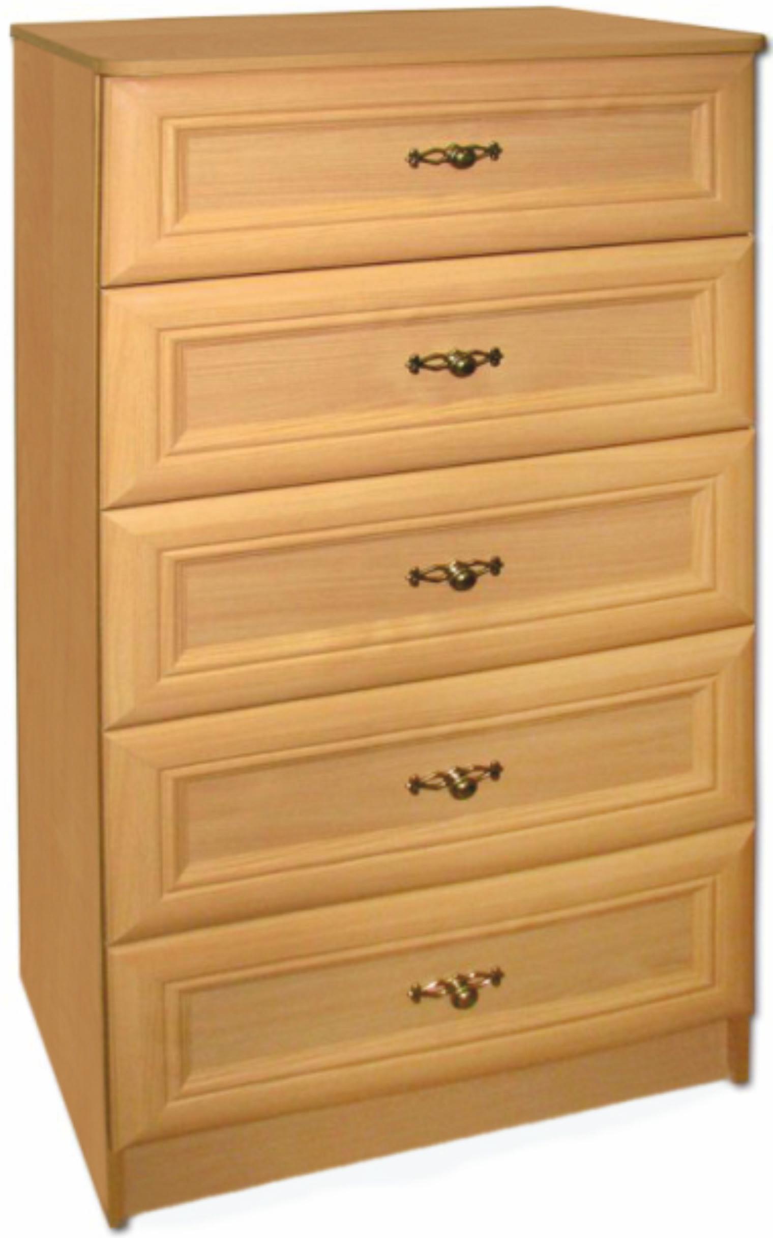 Комод МАКСИ-МЕбель Спартак МДФ накладки косичка Бук (12468)
