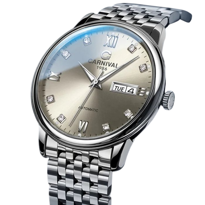 Часы мужские Carnival Toscana со стальным корпусом 49х9 мм Серебро (150-96-1477)