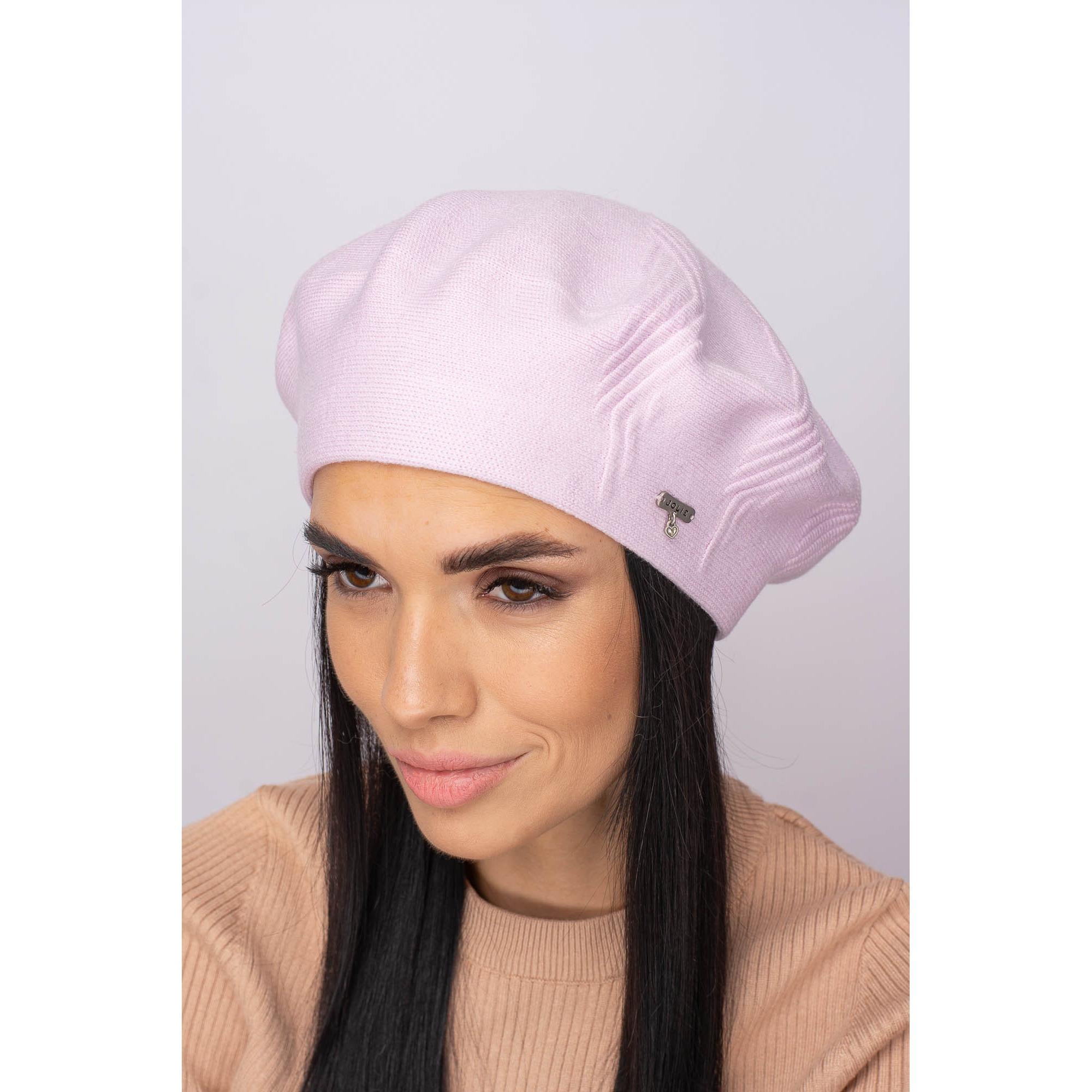 Берет женский шерстяной Leks Магма one size Лотос