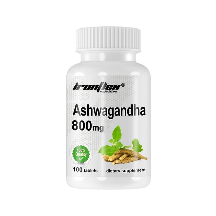 Экстракт ашваганды IronFlex Ashwagandha 800 mg 100 tablets