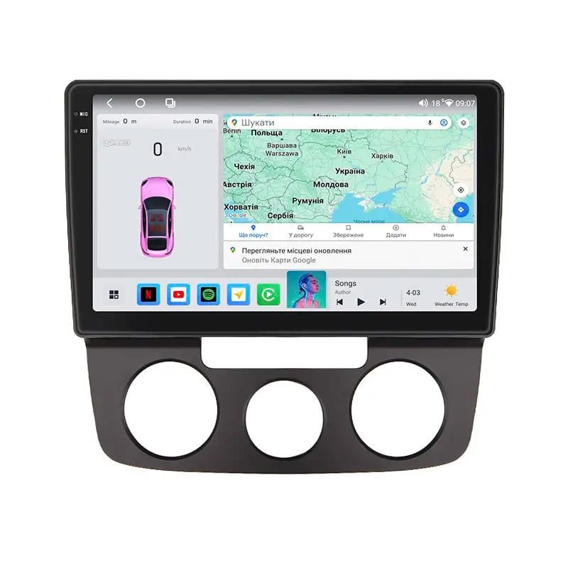 Автомагнитола штатная Lesko для Volkswagen Golf V Manual AC 2003-2008 4/64 QLED CarPlay 4G Wi-Fi GPS 360 Prime 10" (32467913)