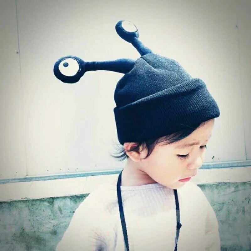 Шапка дитяча Равлик з очима Чорний (14877940)