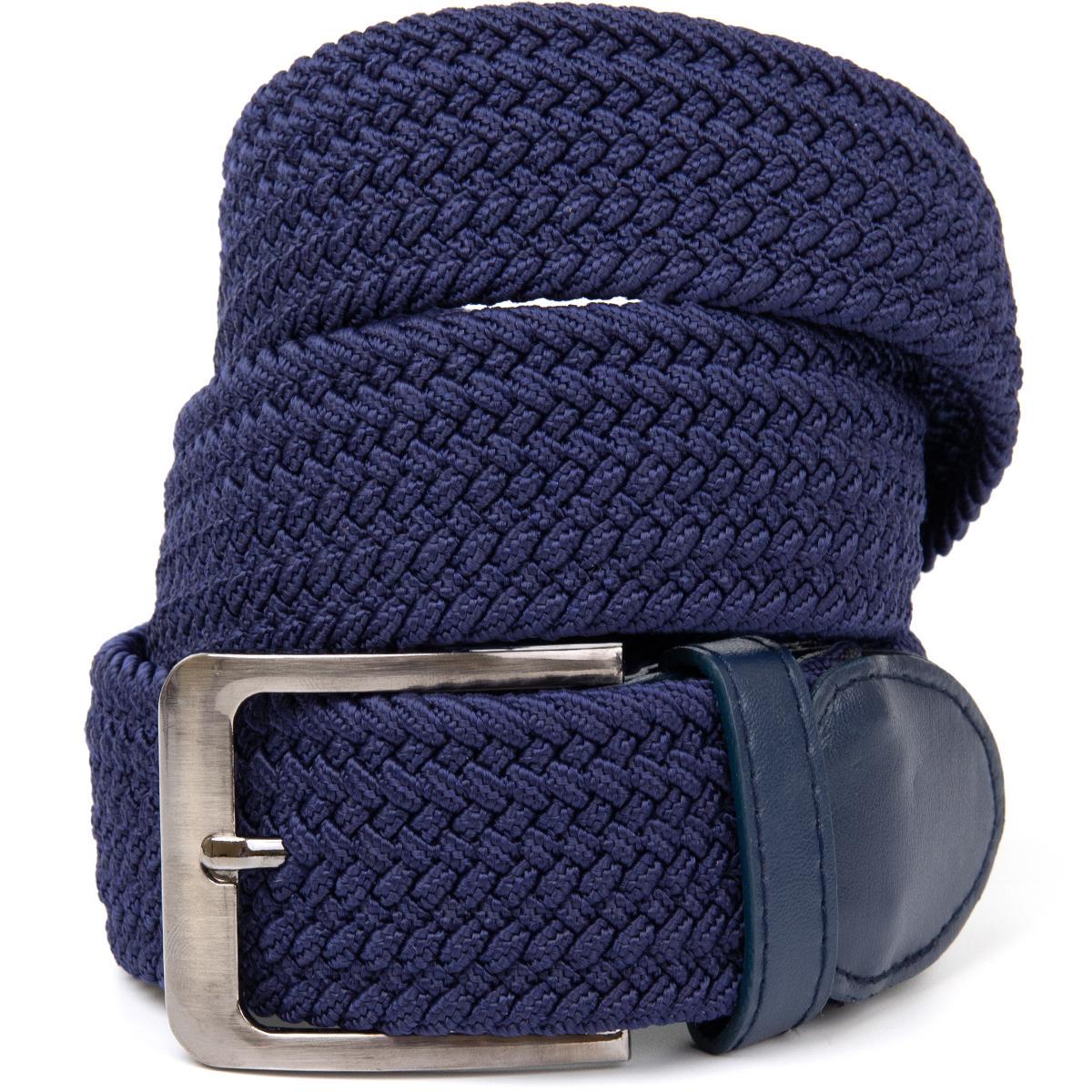 Текстильный ремень Vintage Belt 20520 мужской классический Синий