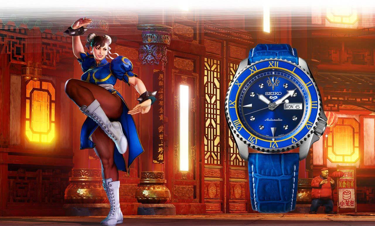 Наручные часы мужские Seiko 5 SRPF17K1 Street Fighter V Chun-Li Limited Edition (1409316183) - фото 2 Наручные часы мужские Seiko 5 SRPF17K1 Street Fighter V Chun-Li Limited Edition (1409316183) - фото 2