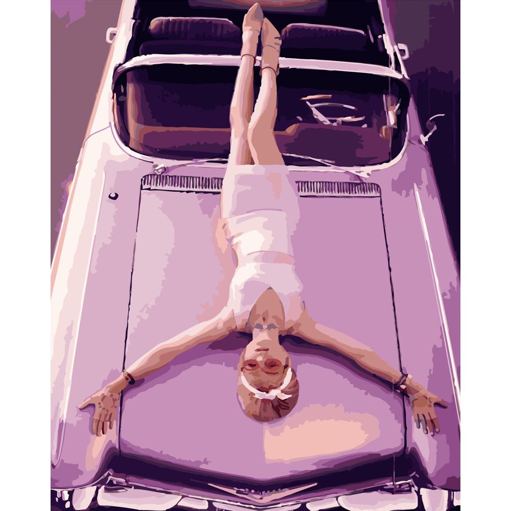 Картина по номерам Strateg Премиум Розовый гламур 40х50 см (GS445)