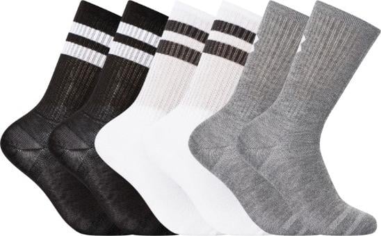 Носки Under Armour ESSENTIAL 6PK CREW 6 пар M Белый/Серый/Черный (1387058-101)