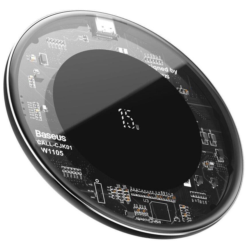 Беспроводное ЗУ Baseus Simple 15W (Type-C version) Transparent (WXJK-BA02)