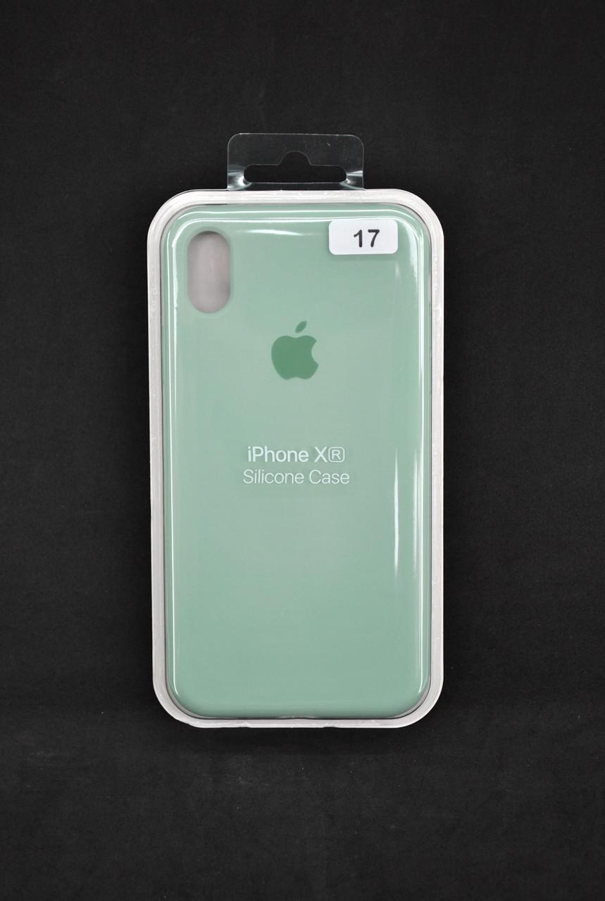 Чехол для телефона iPhone XR Silicone Case FULL №17 spring mint