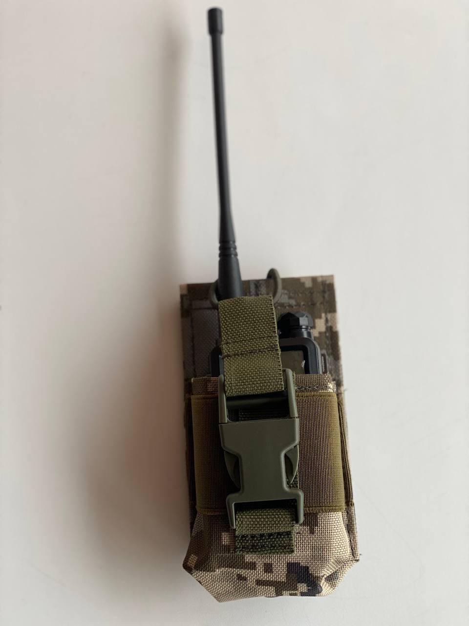 Подсумок для рации на фастексе система молли ПР1 Пиксель (ПР1П)