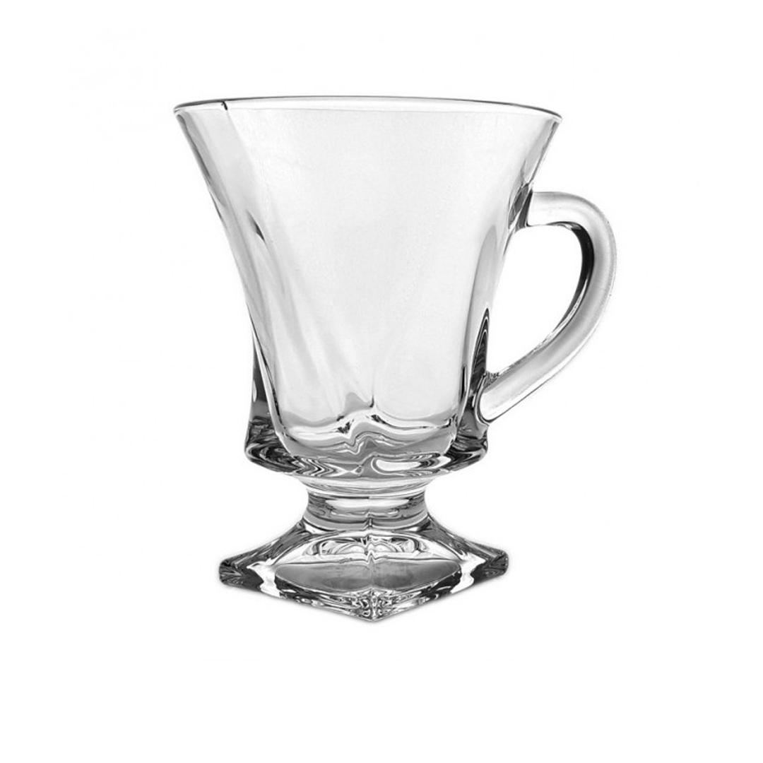 Набор чашек для чая стеклянных Bohemia Quadro 150 мл 6 шт. (2N772-0-99A44-150)