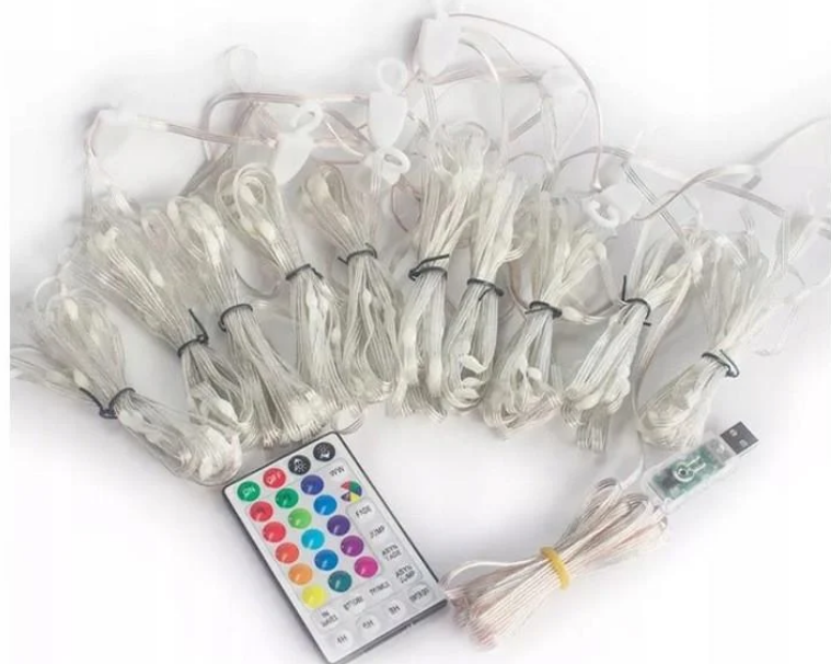 Гирлянда штора светодиодная Smart 300LED Lights/WiFi/Bluetooth IP44 3х3 м (27474637)