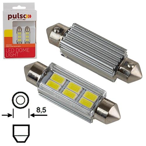 Лампа PULSO/софитная/LED SV8.5/T11x41 мм/6 SMD-5730/9-18v/130Lm (LP-62041) - фото 2 Лампа PULSO/софитная/LED SV8.5/T11x41 мм/6 SMD-5730/9-18v/130Lm (LP-62041) - фото 2