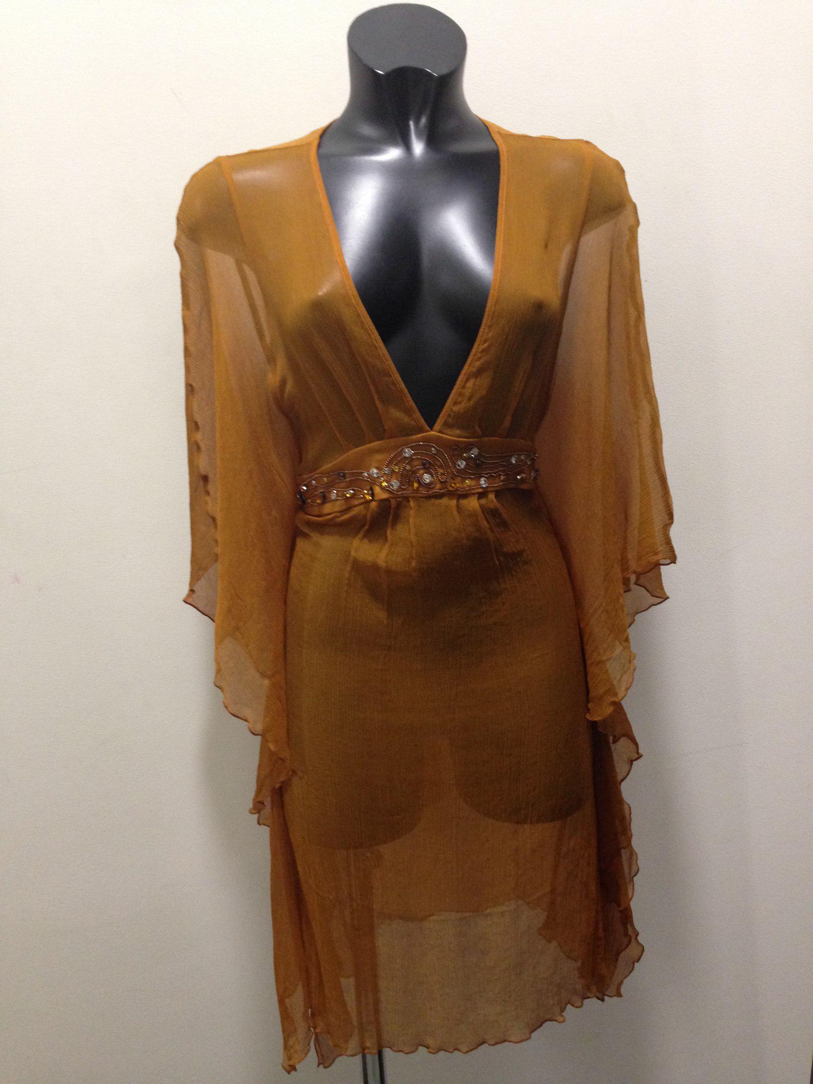 Туніка пляжна Emamo S Охра (LXF180)