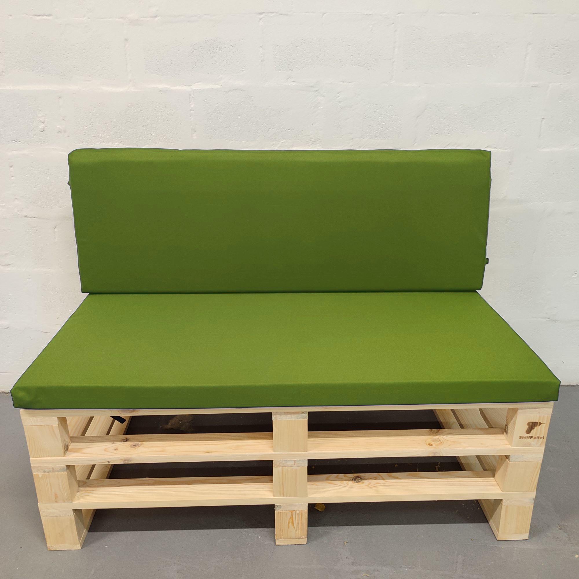 Комплект водоотталкивающих подушек для паллет-дивана eGarden оксфорд 120x60x5/120x40x5 см оливковый (5701) - фото 2 Комплект водоотталкивающих подушек для паллет-дивана eGarden оксфорд 120x60x5/120x40x5 см оливковый (5701) - фото 2