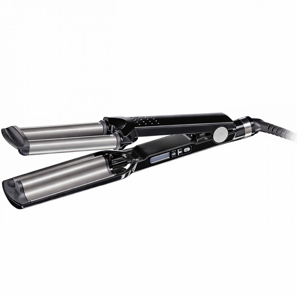 Плойка 3D Waver тройная титан-турмалиновое покрытие ионизация 19 мм 140-220 °C (ML-05722)