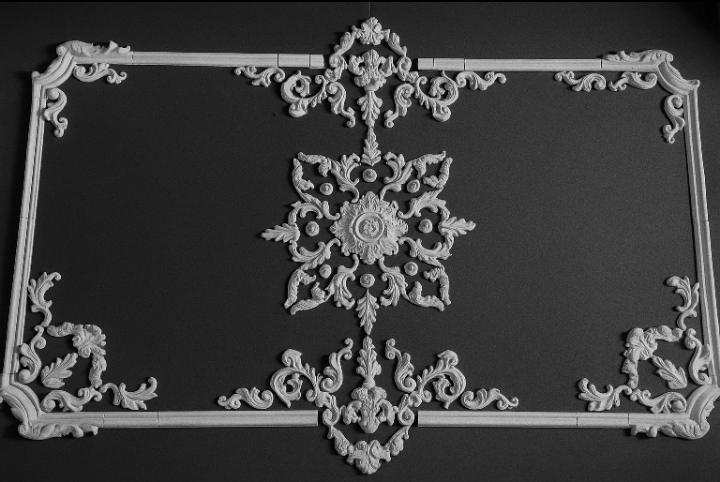 Рамка декоративная гипсовая комплект с центральной розеткой 1750/2400 мм (29197873) - фото 3 Рамка декоративная гипсовая комплект с центральной розеткой 1750/2400 мм (29197873) - фото 3
