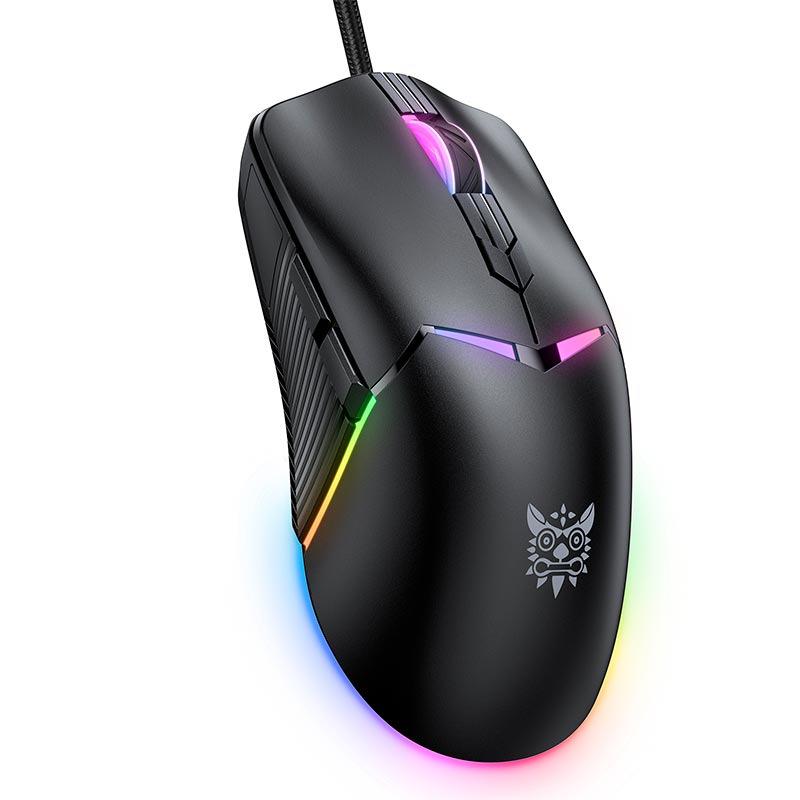 Игровая мышка Onikuma CW929 с подсветкой 6400dpi проводная кабель USB 1,5 м Черный (626987) - фото 4 Игровая мышка Onikuma CW929 с подсветкой 6400dpi проводная кабель USB 1,5 м Черный (626987) - фото 4