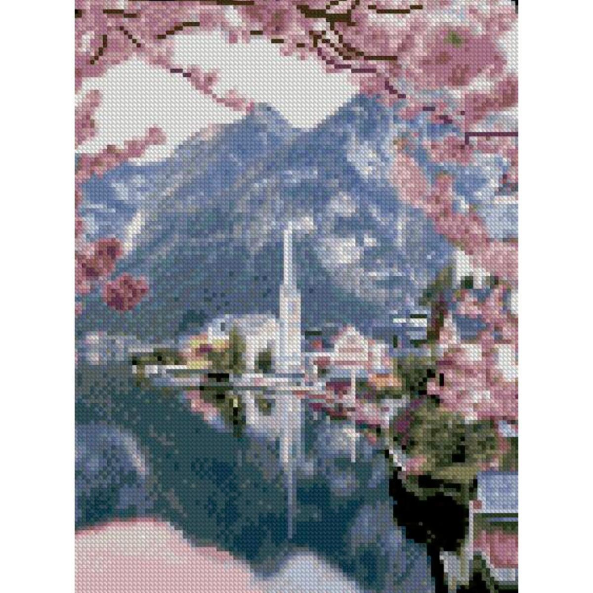 Алмазная мозаика Strateg Цветочная призма 30х40 см (Str-HX102)