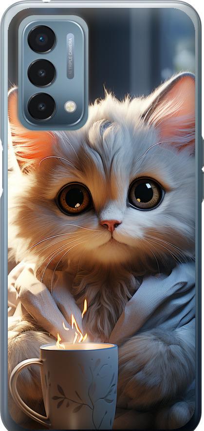 Чехол на OnePlus Nord N200 White cat (5646u-2384-42517)