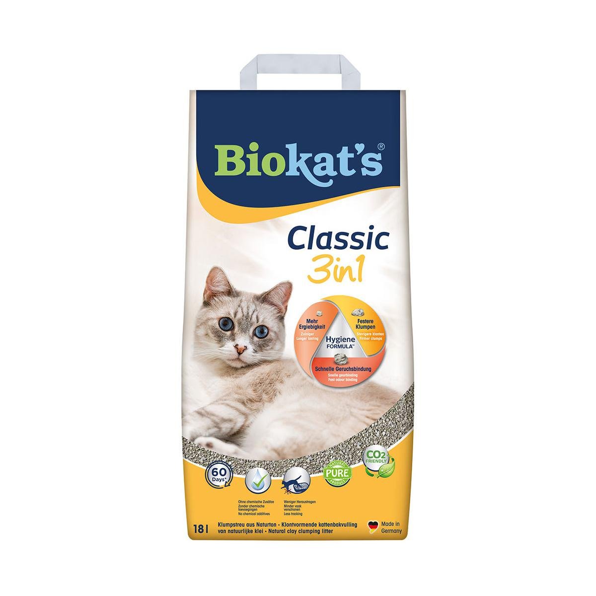 Наполнитель бентонитовый Biokats Classic 3in1 18 л (G-613789)