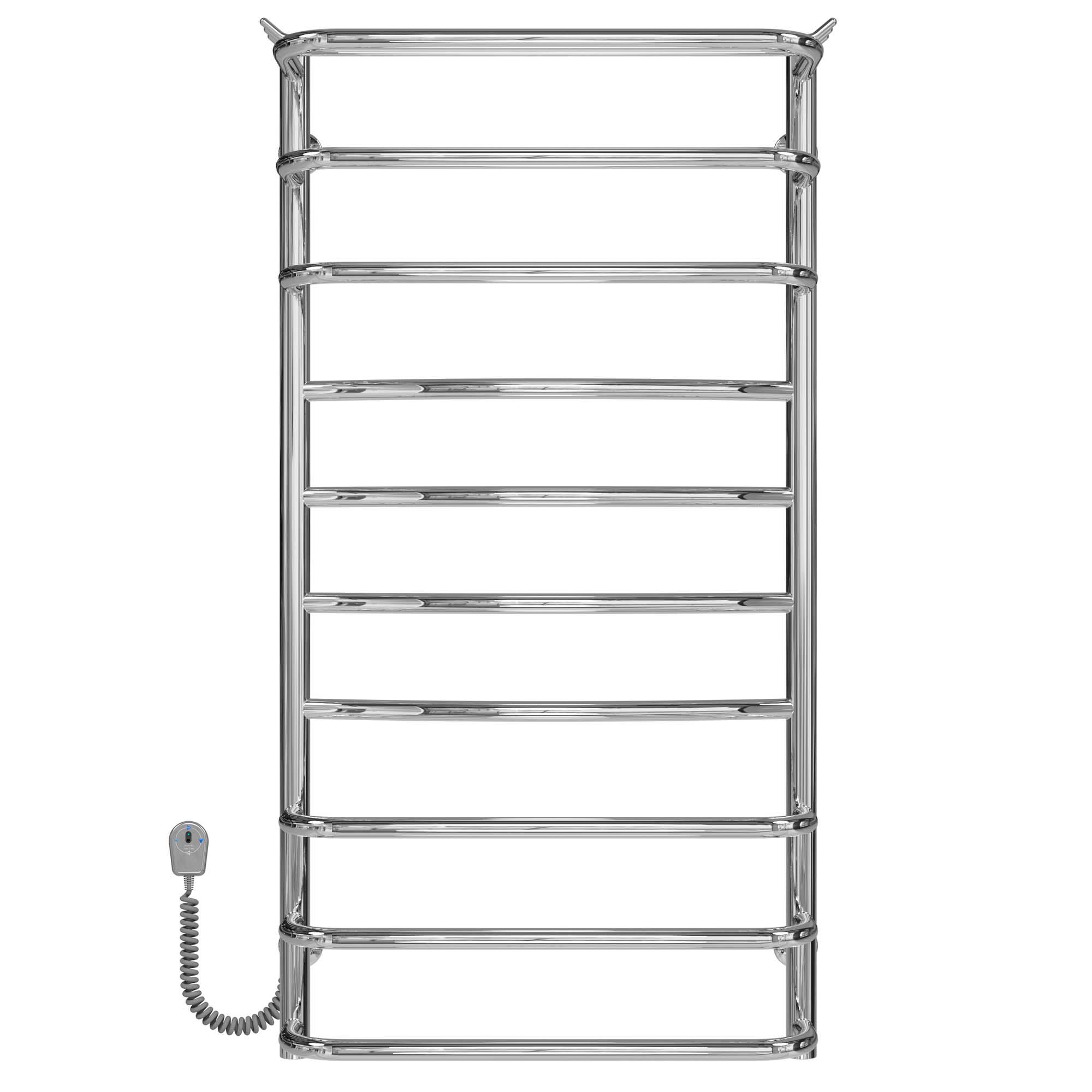 Полотенцесушитель электрический Deffi Юность П10 EF16 левое подключение нержавеющая сталь 500х1000 мм Хром (C.YU.100.50.10.ECL5)