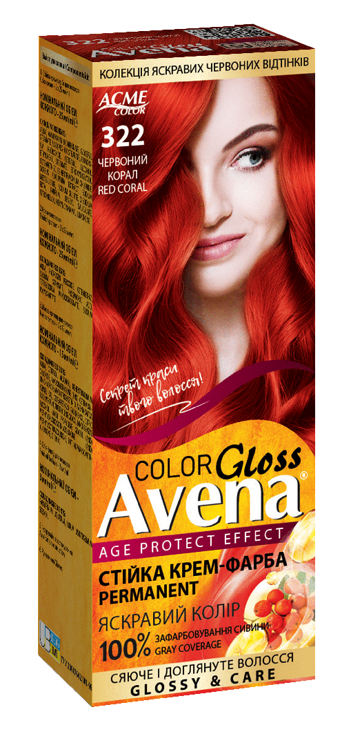 Краска для волос Acme-Color Рябина Avena 322 Красная рябина 135 мл (1709)