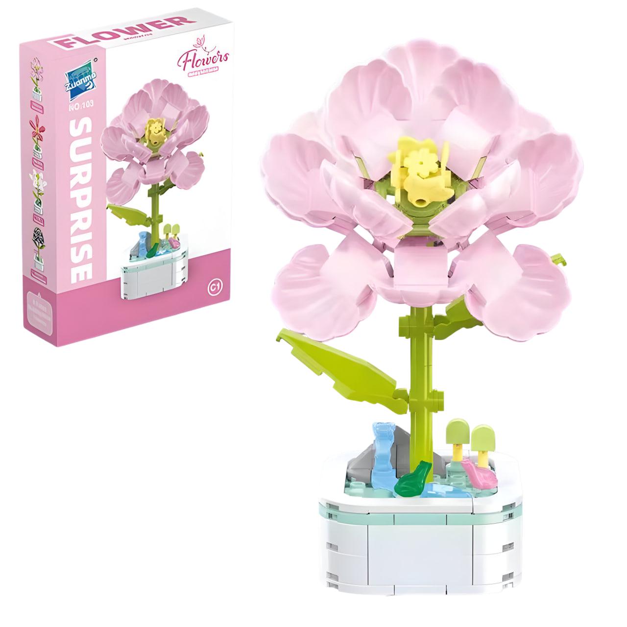 Конструктор 3D Flowers Гибискус 127 дет. (25-121)