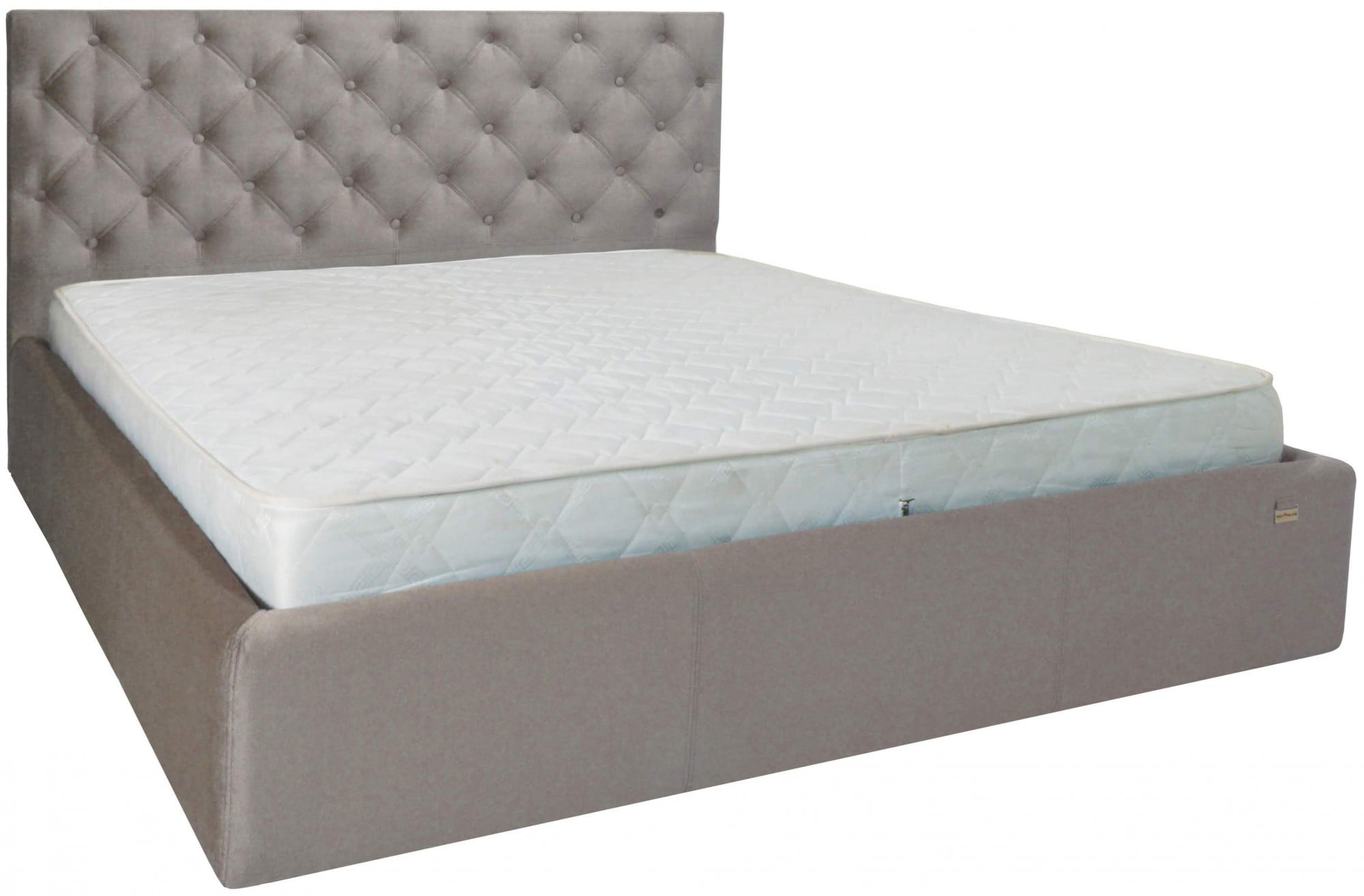 Кровать двуспальная Richman Ковентри VIP Missoni 008 с дополнительной металлической цельносварной рамой 160х190 см Серый (rich04949)