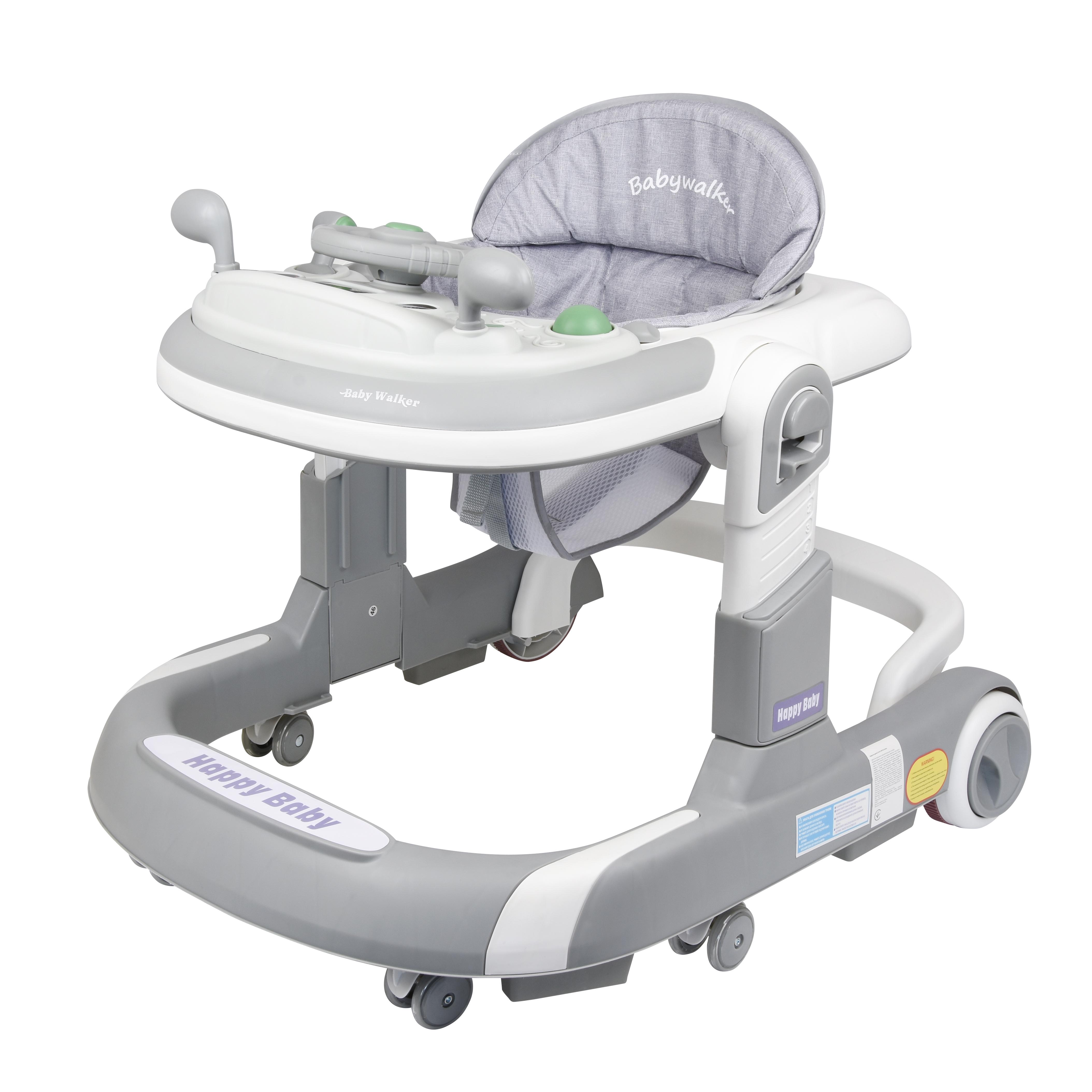 Ходунки детские Kidoro LH-611 с игровой панелью регулировка высоты Grey (36603049)