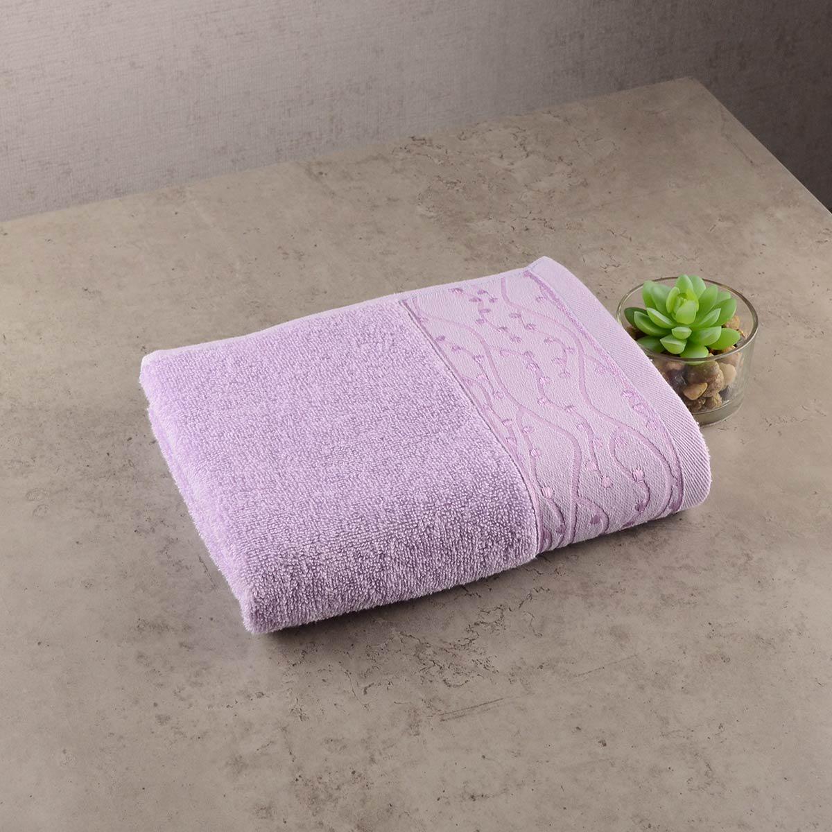 Махровий рушник GM Textile Grek 40х70 см Бузковий