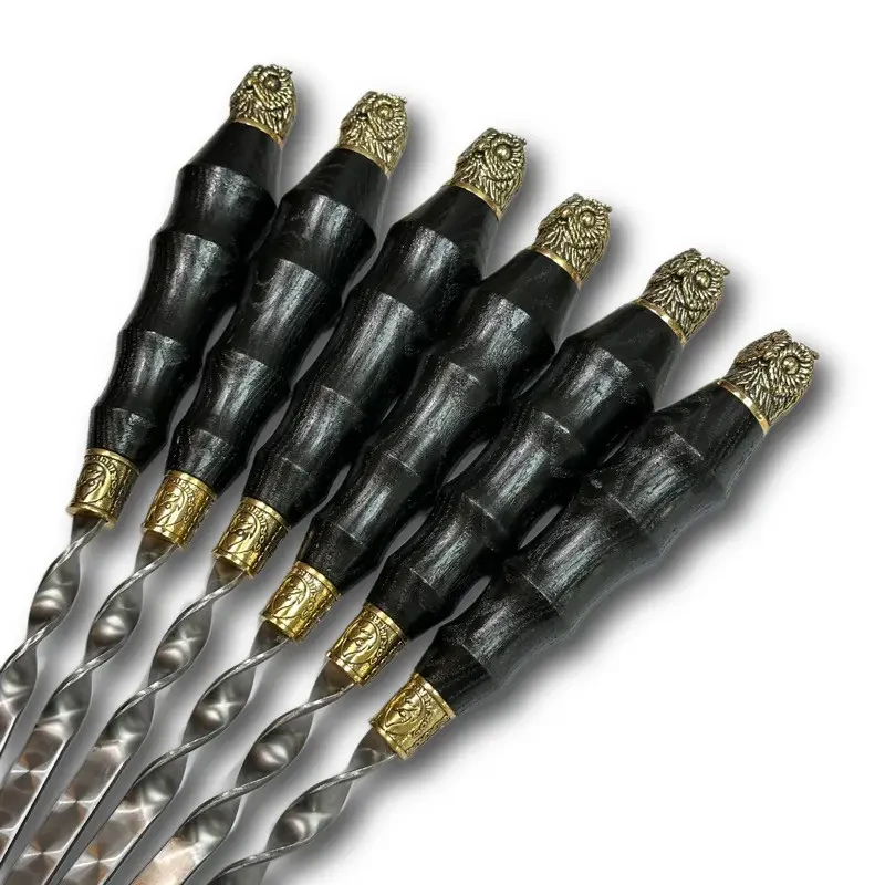 Шампура с деревянной ручкой Gorillas BBQ SKK55 Сова 6 шт. (2625062483) - фото 3 Шампура с деревянной ручкой Gorillas BBQ SKK55 Сова 6 шт. (2625062483) - фото 3