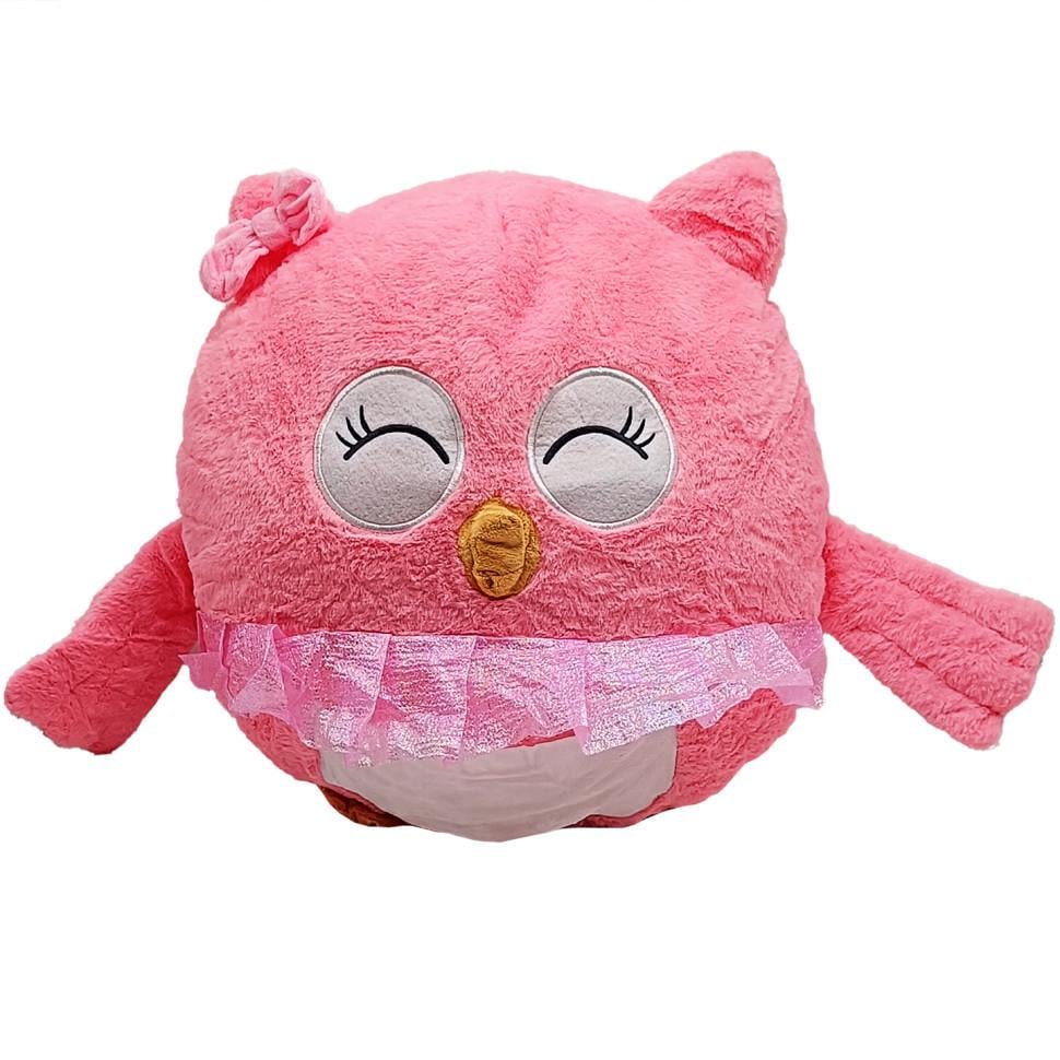 Мягкая игрушка Сова L1127 с пледом 45 см Pink (2990404300)