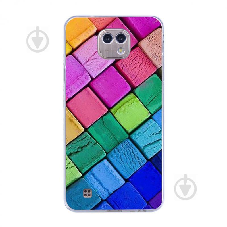 Чехол с рисунком Printed Silicone для LG X Cam K580 Кубики (hub_BabN72892)