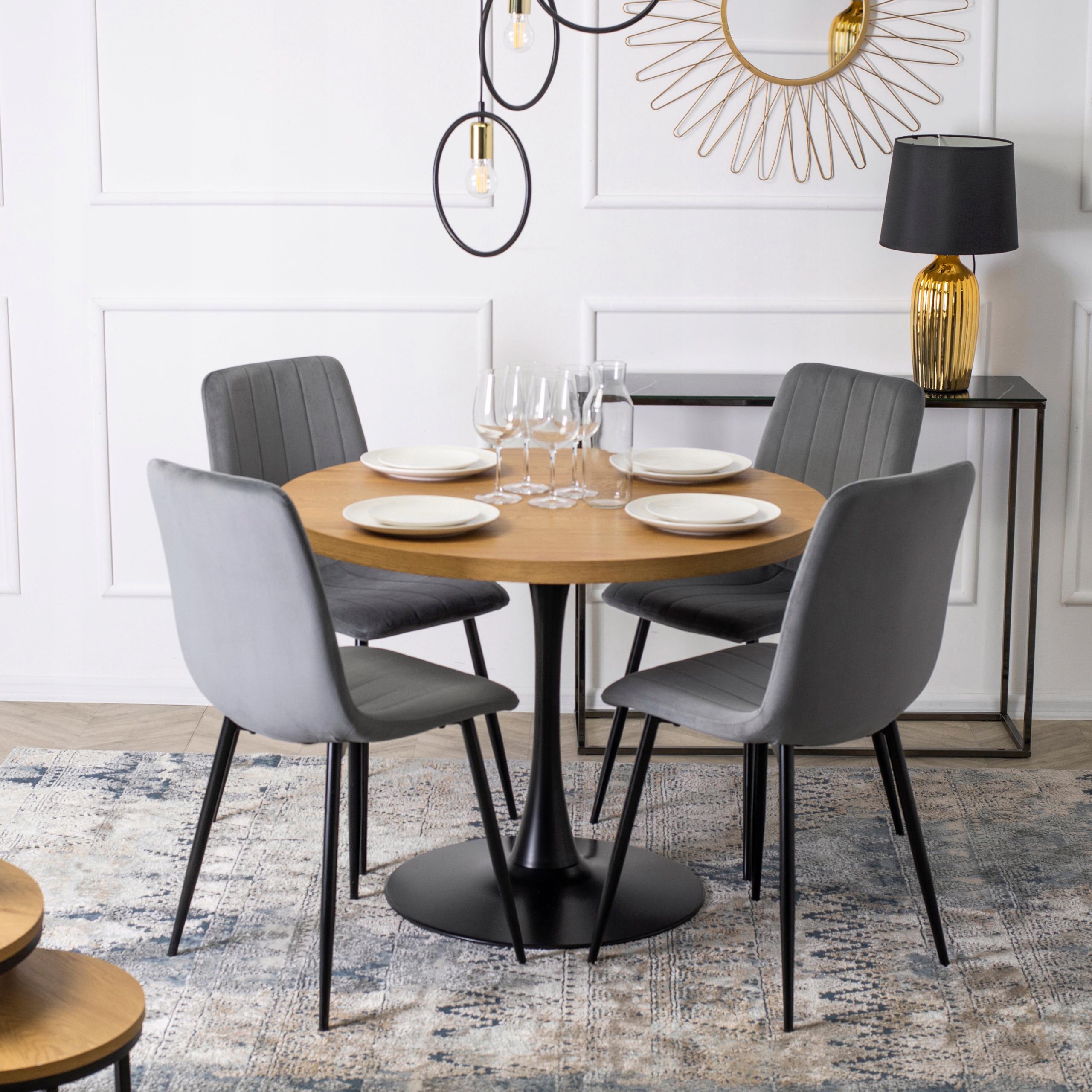 Стулья кухонные комплект Homart DC-260B велюр 4 шт. Серый (9820) - фото 3 Стулья кухонные комплект Homart DC-260B велюр 4 шт. Серый (9820) - фото 3