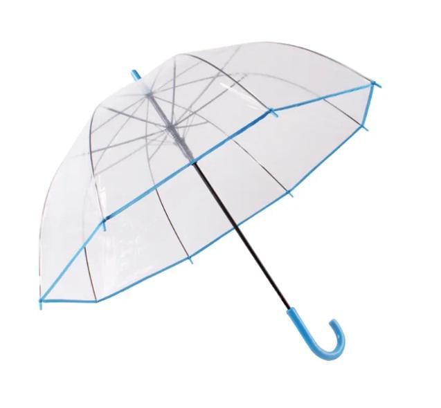 Зонт-трость полуавтомат Stenson R25584 d 90 см Transparent/Blue (21831753) Зонт-трость полуавтомат Stenson R25584 d 90 см Transparent/Blue (21831753)