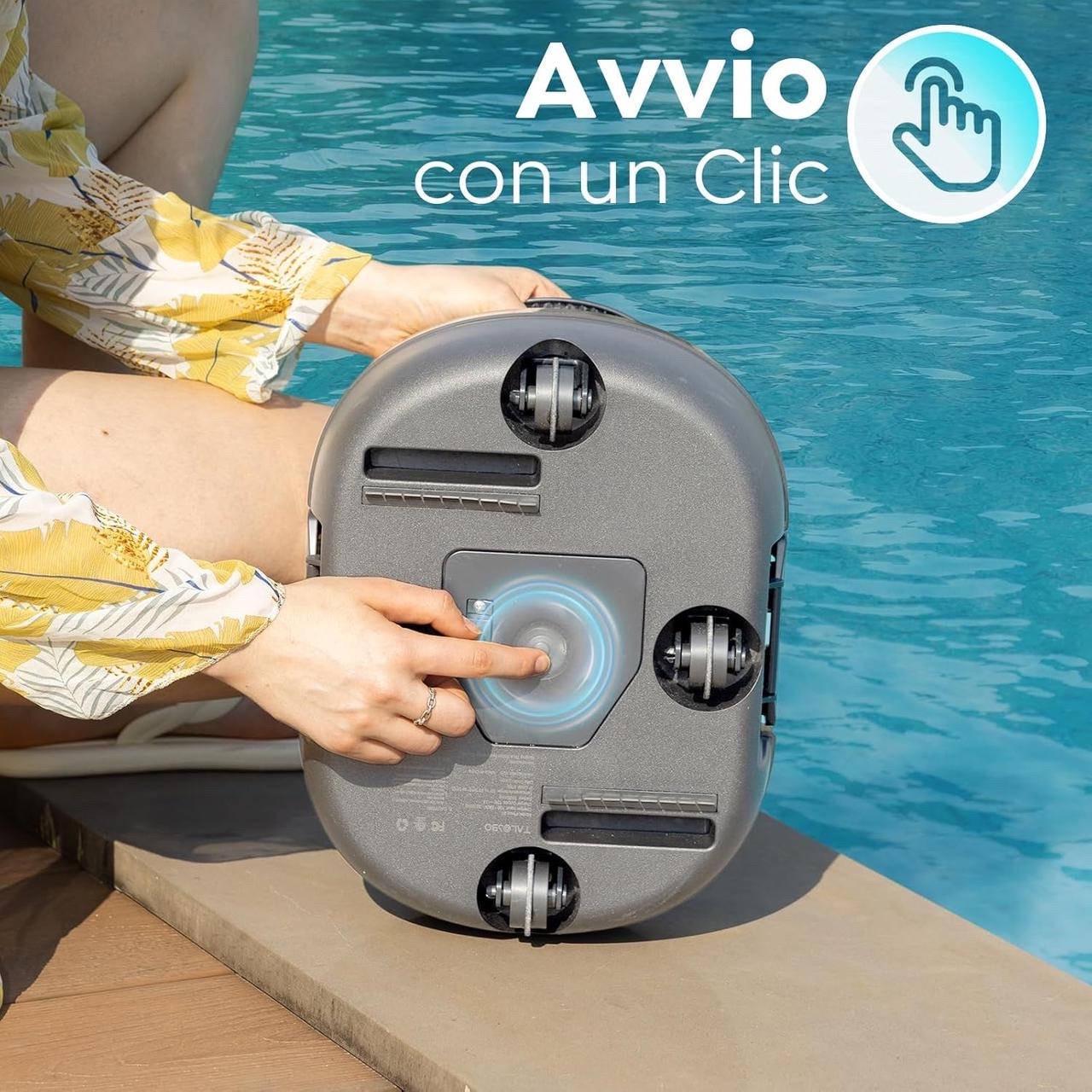 Робот-пылесос для бассейна TALOSBO Pleco S1 аккумуляторный 80 мин работы очистки дна двойной мотор - фото 5 Робот-пылесос для бассейна TALOSBO Pleco S1 аккумуляторный 80 мин работы очистки дна двойной мотор - фото 5