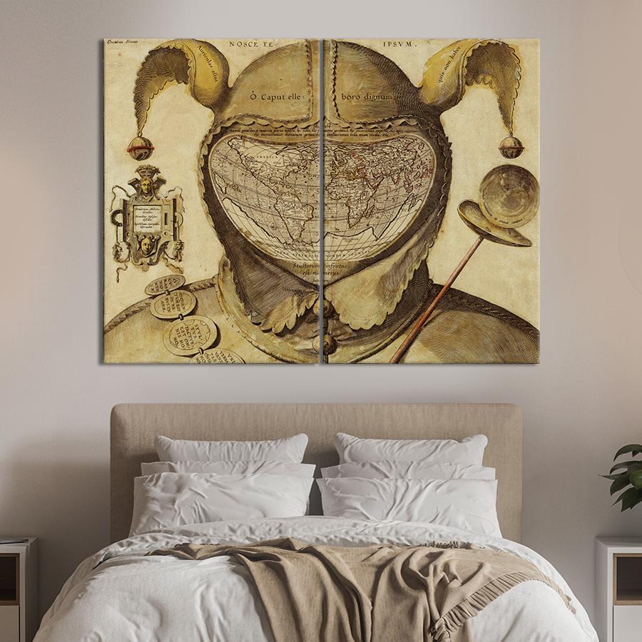 Картина карта Зловещая Карта шутовского колпака 165x122 см (A1330-2) Картина карта Зловещая Карта шутовского колпака 165x122 см (A1330-2)