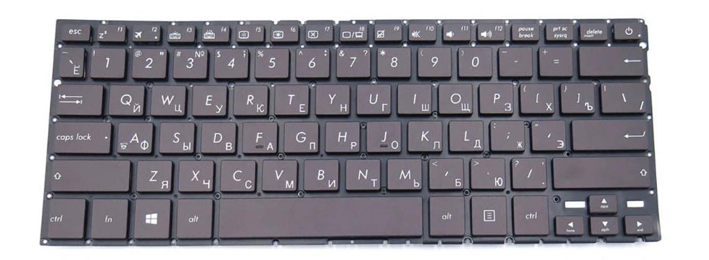 Клавиатура для ноутбука Asus U330 U330UAK с подсветкой клавиш матовая (0KNB0-2632RU00)