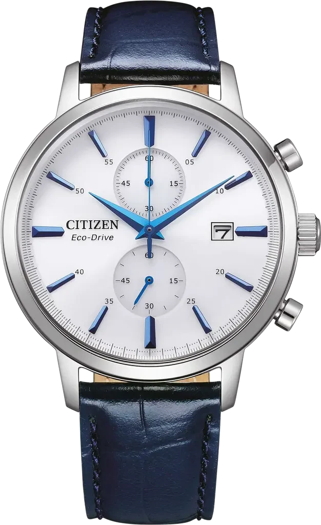 Наручные часы мужские Citizen CA7069-16A Eco-Drive со стальным корпусом и белым циферблатом