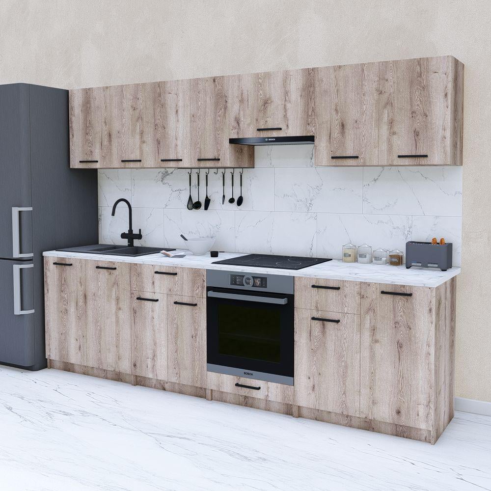 Готовая кухня линейная 2,8 м Аликанте (МП32в)